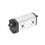 Pompa hidraulica dubla 6+11 cm3 cu rotatie stanga pentru Case, Fendt