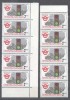 Czechoslovakia 1992 Traffic safety x 10 in blocks MNH S.631, Nestampilat