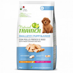 Natural Trainer, Puppy & Junior Mini & Toy cu Pui, 7 kg