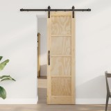 Ușă glisantă cu set de accesorii 61x198.5 cm din lemn masiv de pin