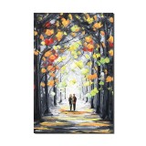 Tablou indragostiti pictat manual, Impreuna pentru totdeauna, 60x40cm ulei pe panza