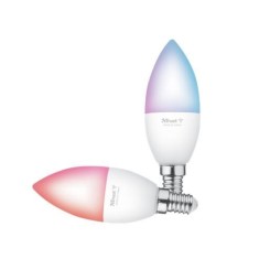 Pachet 2 becuri Trust smart LED RGBCW WiFi, E14 luminozitate 470 lm, clasa energetica A+