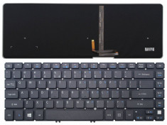 Tastatura Laptop Acer Aspire v5-471 iluminata, fara rama, us foto