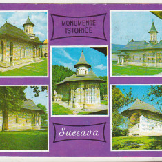 bnk cp Suceava - Monumente istorice - circulata - marca fixa