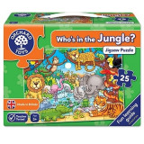Puzzle cu activitati Cine este in jungla? Who s in the jungle?, orchard toys