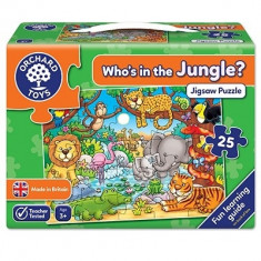 Puzzle cu activitati Cine este in jungla? Who s in the jungle?
