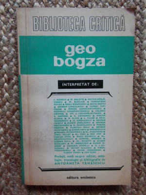Geo Bogza interpretat de Aderca Blecher Mircea Eliade Stefan Roll foto