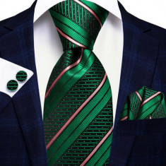 Set cravata + batista + butoni - matase - model 502