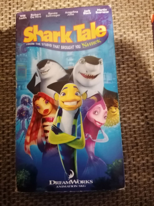 Casete video VHS -Shark Tale- Limba Engleza ( pentru copii )