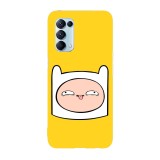 Husa compatibila cu Oppo A54 5G, Viceversa, model Jake face Adventure time, Silicon, TPU, Transparent, Carcasa