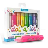 Cumpara ieftin Vopsea 3D pentru tehnica punctului , Dot-a-Lot, set de 8 culori Brights