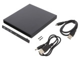 Carcasă unitate optică CD/DVD neagră SATA USB 2.0