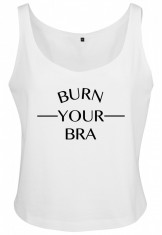 Ladies Burn Your Bra Oversize Tanktop foto