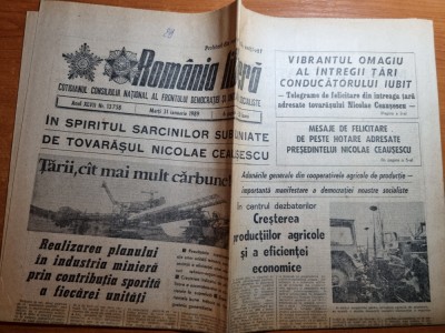 romania libera 31 ianuarie 1989-mesaje de felicitare pt ceusescu din afara tarii foto