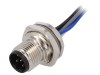 Conector M12 TE Connectivity Tata 5 Pini IP67 Profibus Dreapta 60V 4A Cablu 0.2m