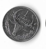 Moneda 1 franc 1993 - Madagascar