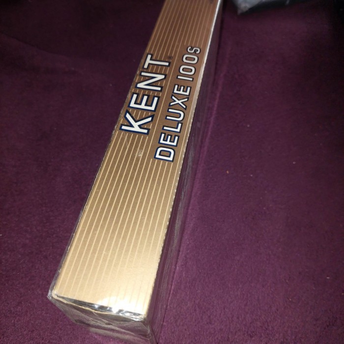 Reclama veche,cartus VECHI TIGARI &quot;KENT&quot;DELUXE 100S,GOL-CARTONAT-MADE IN U.S.A.