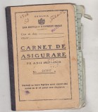 Bnk div - Carnet de asigurare 1937-1940, Romania 1900 - 1950
