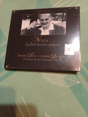 2 CD-uri audio - Noica - 3 poeme filozofice pentru S.; Andrei Pleșu și Gabriel Liiceanu - 2 evocări ale lui Constantin Noica foto