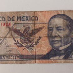 Bancnota Mexic 20 pesos