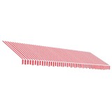 Cumpara ieftin Panza de rezerva copertina, rosu si alb, 500x300 cm, poliester