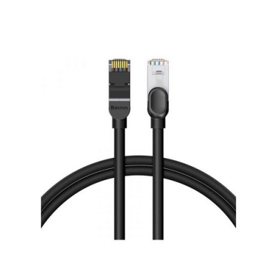 PATCH CORD UTP Baseus Cat6, fire din cupru, round, viteza maxima 1 Gbps, PVC, 5m, negru &amp;quot;PCWL-AI01&amp;quot; (timbru verde 0.18 lei) - 6953156233188 foto