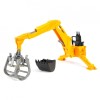 Bruder Brat Hidraulic Spate cu Graifer, Accesorii Tractor, Jucarie Copii 3+ Ani, Compatibil Seria Profi