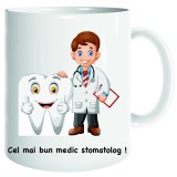 Cana alba personalizata medic stomatolog, INOVATIX&reg;. 330ml