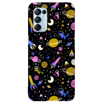 Husa compatibila cu Oppo A73 model Space Doodle, Silicon, TPU, Viceversa foto