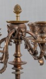 Pereche de sfesnice din bronz cu sase lumini, Secol XIX