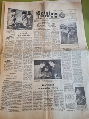 scanteia tineretului 29 decembrie 1960-tabere pe valea prahovei,regiunea banat foto