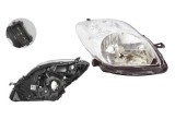 Far Toyota Yaris (Xp90) Hb, 03.2009-03.2011, fata, Dreapta, H4; electric; rama reflector argintie; fara motoras, DEPO