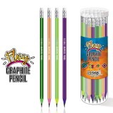 Creion Grafit Flexibil S-Cool HB cu Radiera, Forma Hexagonala, Mina Rezistenta