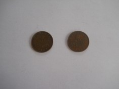 Set 2 Monede 2 Lei 1947- Romania- circulate,necuratate! foto