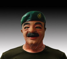 Masca Saddam Hussein realista petrecere tematica Halloween bal sadam +CADOU! foto