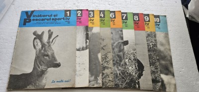 REVISTA VANATORUL SI PESCARUL SPORTIV ANUL 1976, LOT 9 BUCATI , LIPSA NR 5,11,12 foto