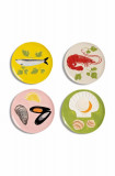 &amp;k amsterdam un set de farfurii Plate de la mer set 4-pack