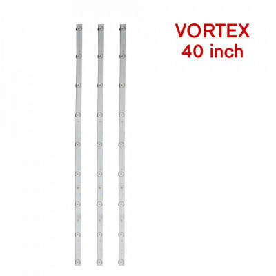 Set barete led Vortex 40 inch LEDV-40CK308 K395YU3535030965D-Rev1.0 W , 3x9led foto