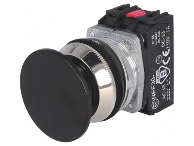 Comutator Acționat Prin Apăsare 30mm 1NC 1NO foto