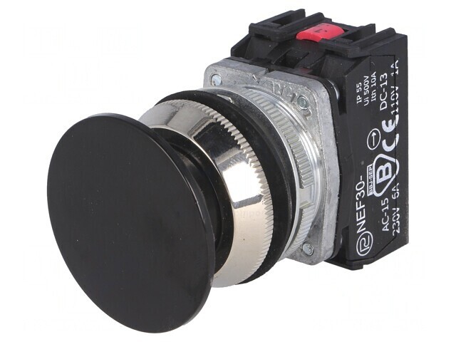 Comutator Acționat Prin Apăsare 30mm 1NC 1NO