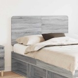 vidaXL Tăblie cap cu headboard Gri Sonoma 135 cm Lemn compozit 887897