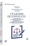 Culegere de explicatii ale raspunsurilor la subiectele de la examenele de admitere la Facultatea de Drept, Universitatea din Bucuresti. Limba romana -
