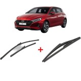 Cumpara ieftin Set 3 stergatoare HYUNDAI i20 III (BC3, BI3) 2020, pentru parbriz si luneta, Valeo Silencio
