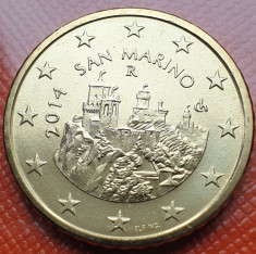 50 cents 2014 San Marino, unc, km#484 foto