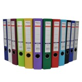 Biblioraft plastifiat A4 Optima Premium, Plastic/Plastic, margine metalică,