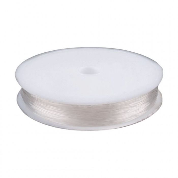 Fir elastic rotund din nylon, diamentru 0,6 mm Transparent