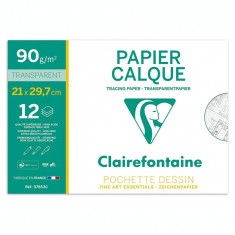 Calc A4 12 coli/plic Clairefontaine foto