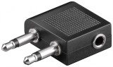 Adaptor Jack de casti 3.5 mm pentru avion Goobay