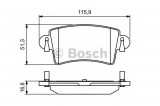 Set placute frana,frana disc RENAULT MASTER II bus (JD) (1998 - 2010) BOSCH 0 986 494 043