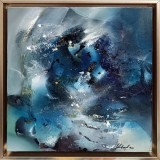 Cerul dorindu-și forma apelor ad&acirc;nci | Pictură originală | Mindscape | Pictură contemporană